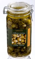 Grüne Oliven mit Mandeln 4,7 kg